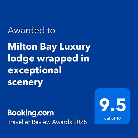 Milton Bay Luxury Lodge Wrapped In Exceptional Scenery Morenish Dış mekan fotoğraf
