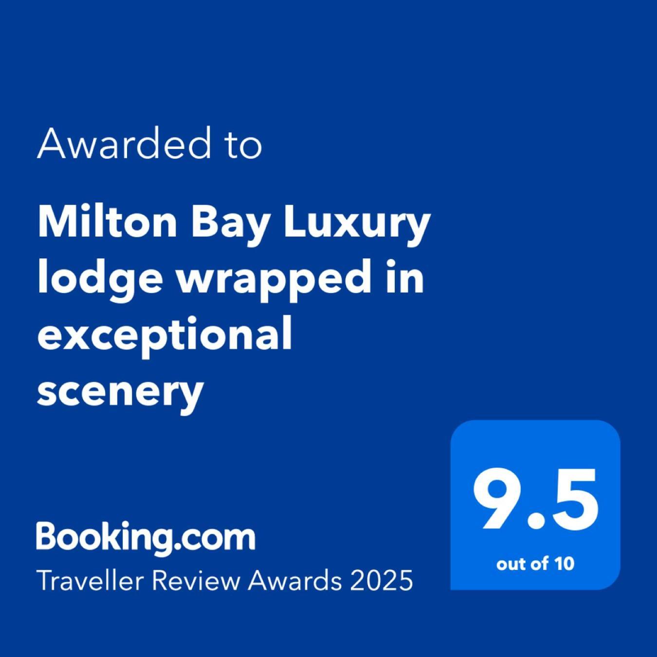 Milton Bay Luxury Lodge Wrapped In Exceptional Scenery Morenish Dış mekan fotoğraf